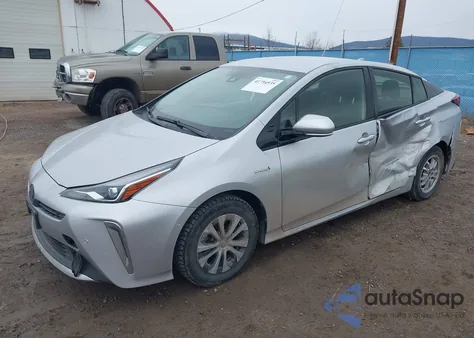 2019 Toyota Prius Xle z USA, uszkodzony, nr VIN JTDL9RFU8K3001626